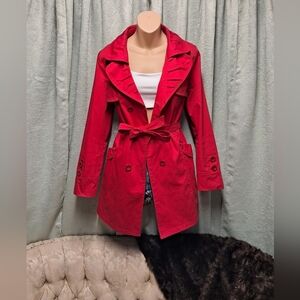 Dolce & Gabbana Red Trench Coat Youth XL